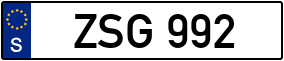 Trailer License Plate